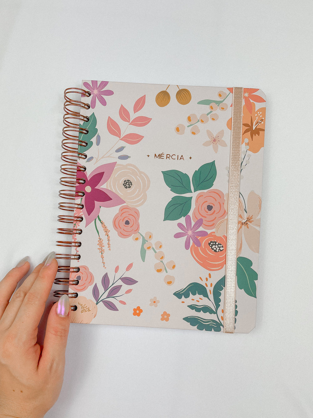 Capa + Espiral Colegial Day Garden | com Bolso e Divisórias