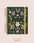 Caderno Reposicionável - Garden 1 Verde Escuro - Inside Book