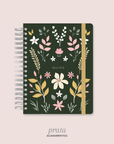 Caderno Reposicionável - Garden 1 Verde Escuro - Inside Book