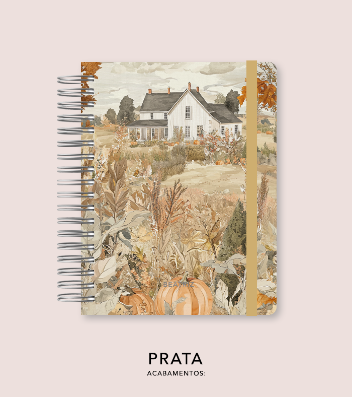 Capa + Espiral Colegial Halloween 2 | com Bolso e Divisórias