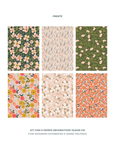 Kit 6 Papeis Decorativos The Flowers 2.0 - Box Ed. 5