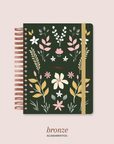 Caderno Reposicionável - Garden 1 Verde Escuro - Inside Book