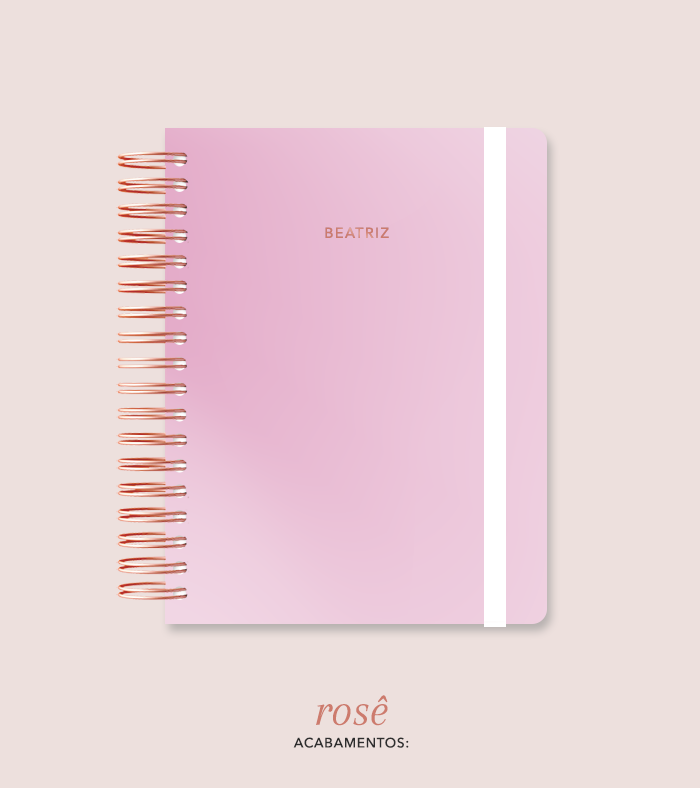 Capa + Espiral Colegial Degradê 4 | com Bolso e Divisórias