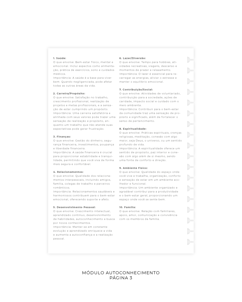 Refil Colegial - Autoconhecimento | 50 folhas 90g/m²