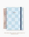 Caderno Reposicionável - Checker Azul - Inside Book