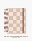 Caderno Reposicionável - Checker Marrom - Inside Book