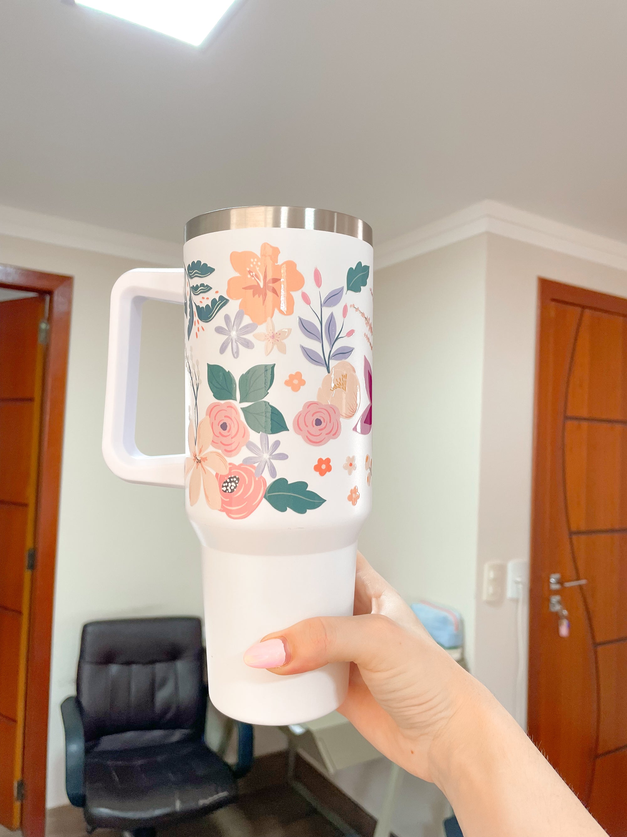 Copo Térmico Estampado - Garden (várias cores)
