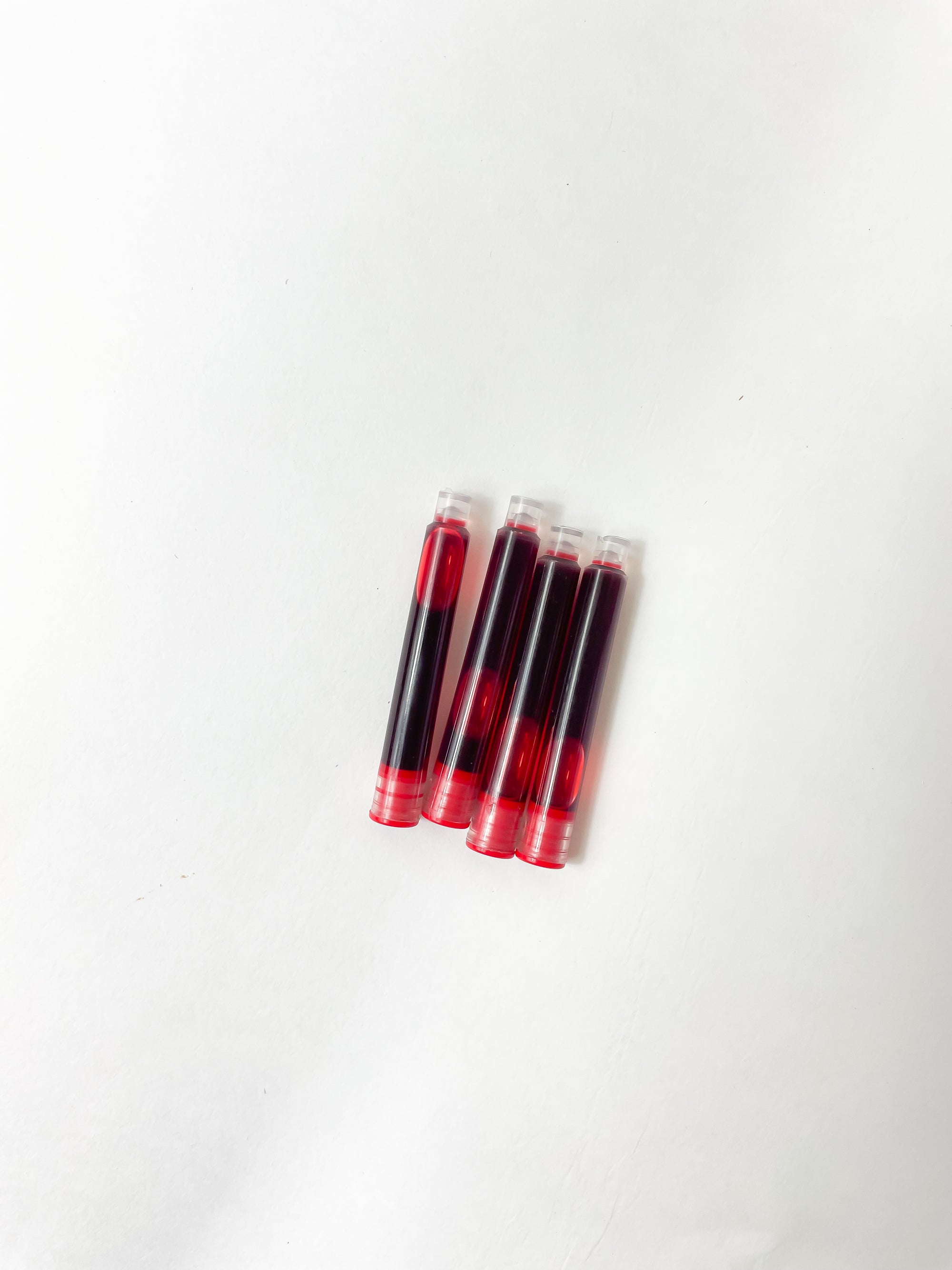 Kit c/ 4 Cargas para Caneta Tinteiro - Vermelho
