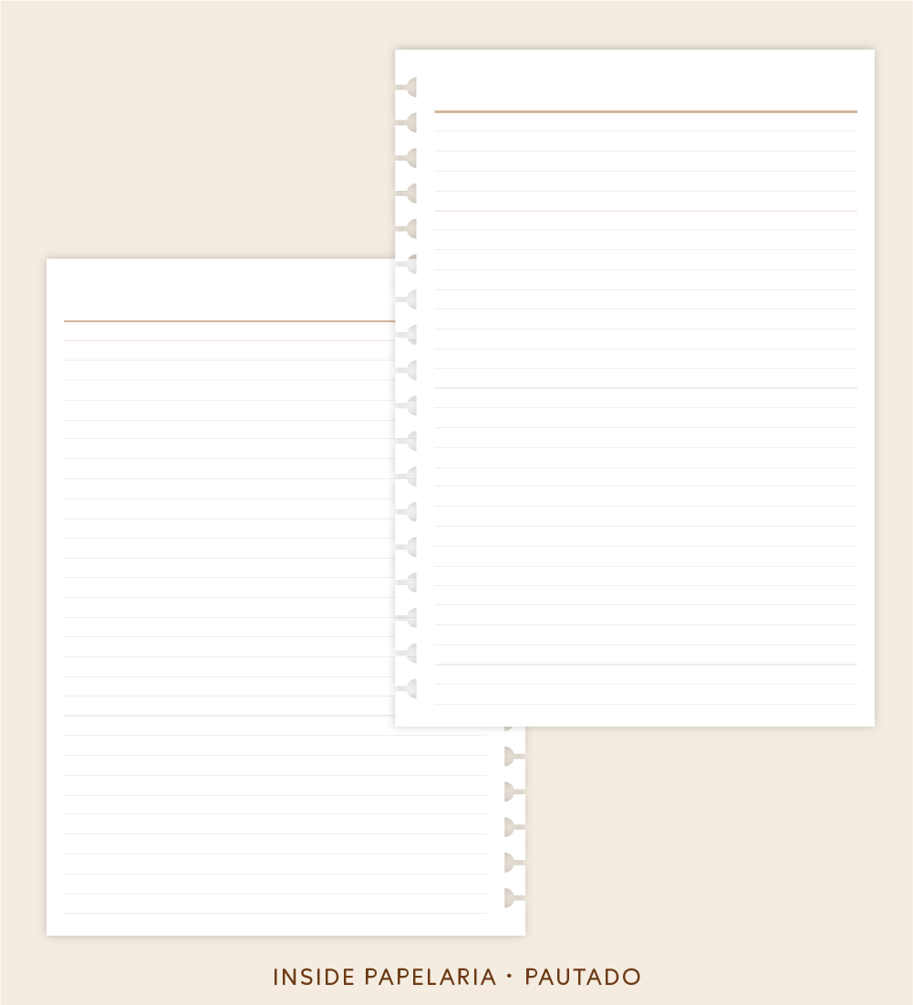 Insert Planner - Pautado | 120g/m²