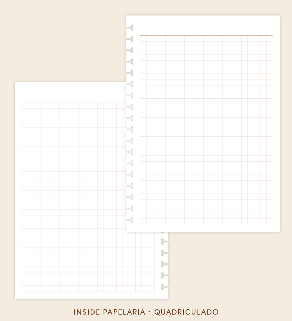 Insert Planner - Quadriculado | 120g/m²