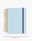 Caderno Reposicionável - Quadriculado Azul - Inside Book