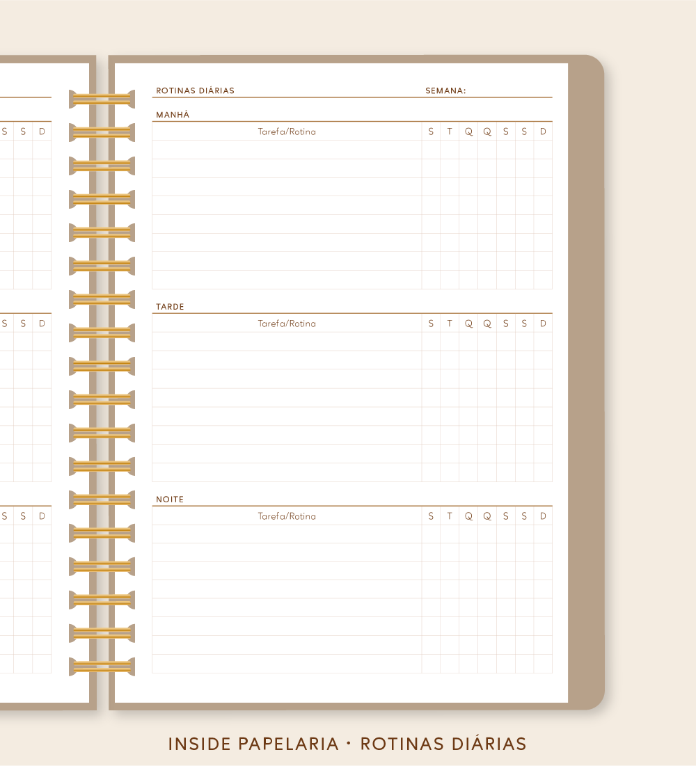 Insert Planner - Rotinas Diárias | 120g/m²