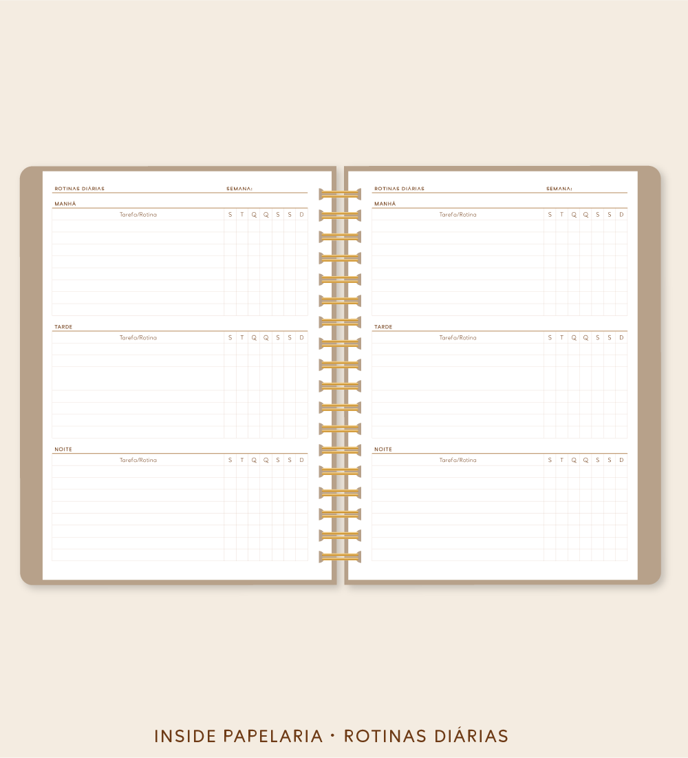 Insert Planner - Rotinas Diárias | 120g/m²