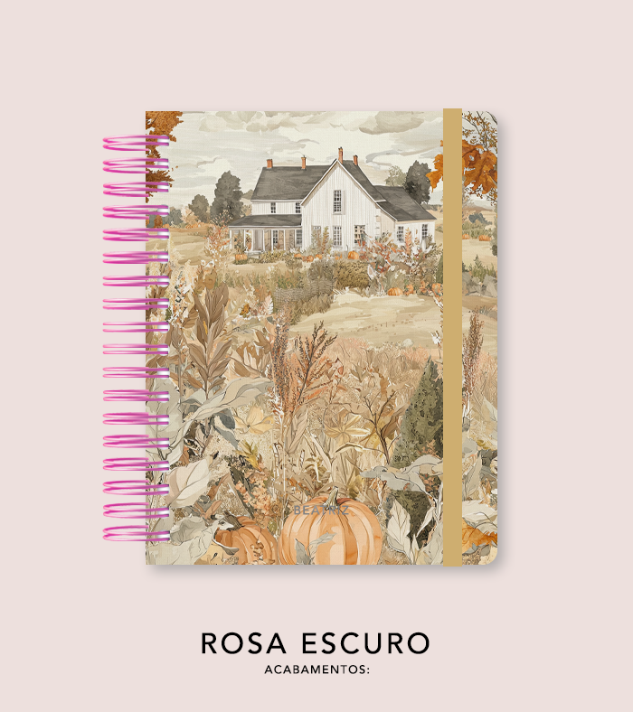 Capa + Espiral Colegial Halloween 2 | com Bolso e Divisórias