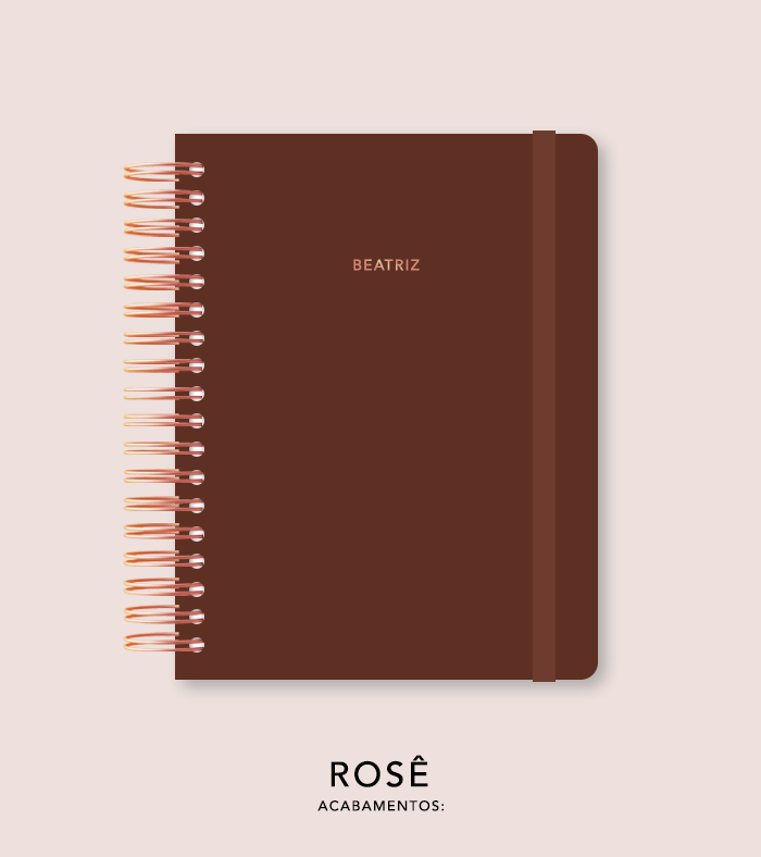 Capa + Espiral Colegial Brownie | com Bolso e Divisórias