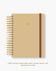 Caderno Reposicionável - Mono Camel - Inside Book