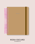 Capa + Espiral Mini Camel | com Bolso e Divisórias