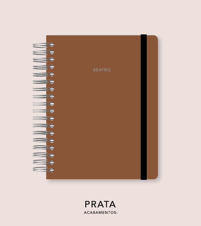 Capa + Espiral Mini Coffee | com Bolso e Divisórias
