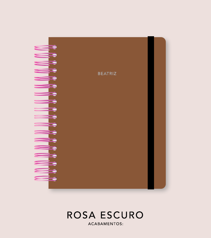 Capa + Espiral Mini Coffee | com Bolso e Divisórias