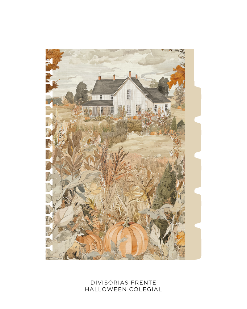 Divisórias Colegial - Halloween | 6 un. 180g/m²