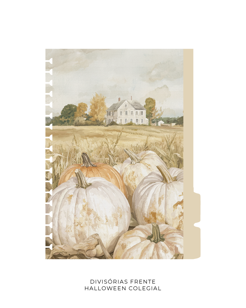 Divisórias Colegial - Halloween | 6 un. 180g/m²