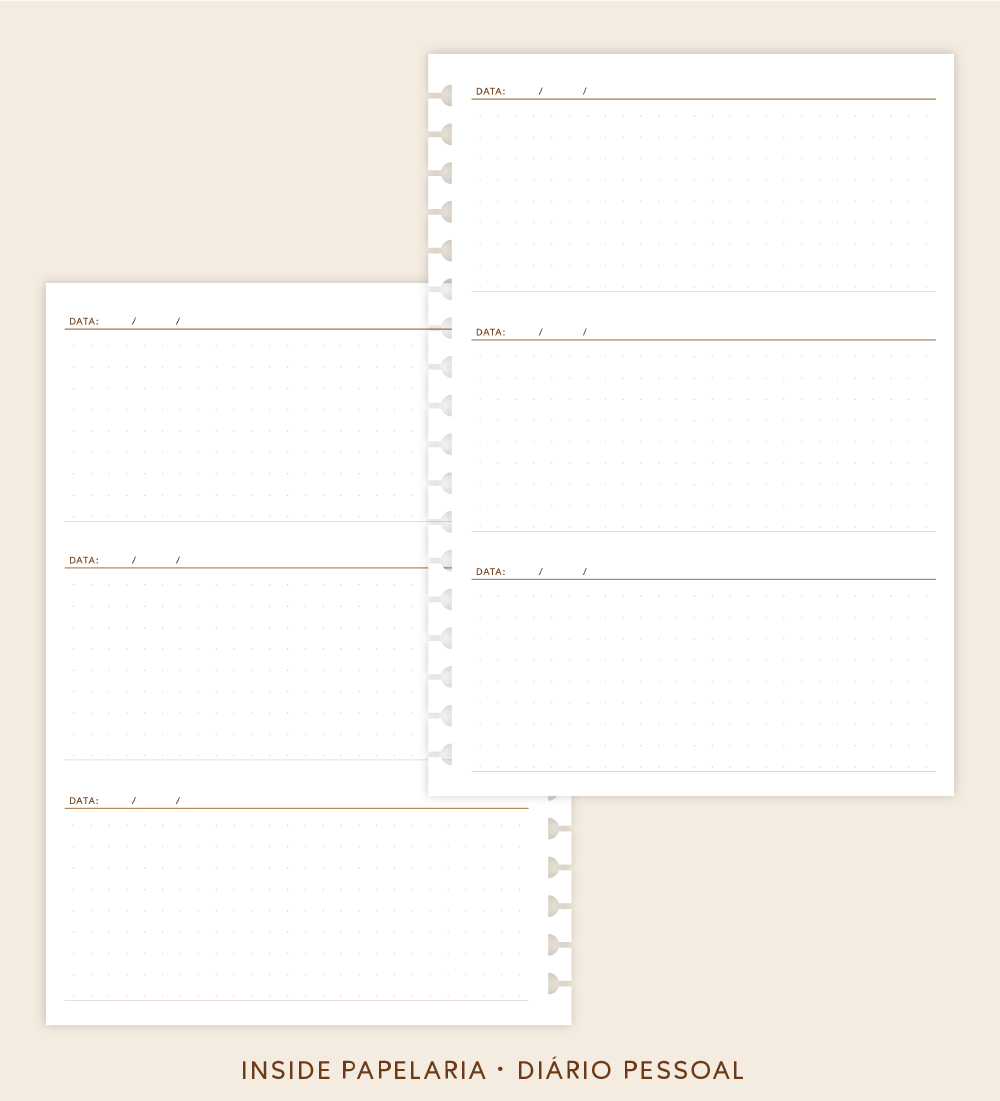 Insert Planner - Diário Pessoal | 120g/m²