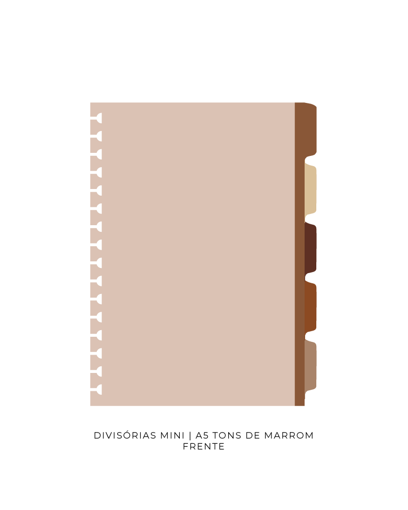 Divisórias Mini - Tons de Marrom | 5 un. 180g/m²