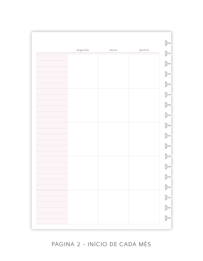 Refil Mini - Dashboard Planej. Semanal | 50 folhas 90g/m²