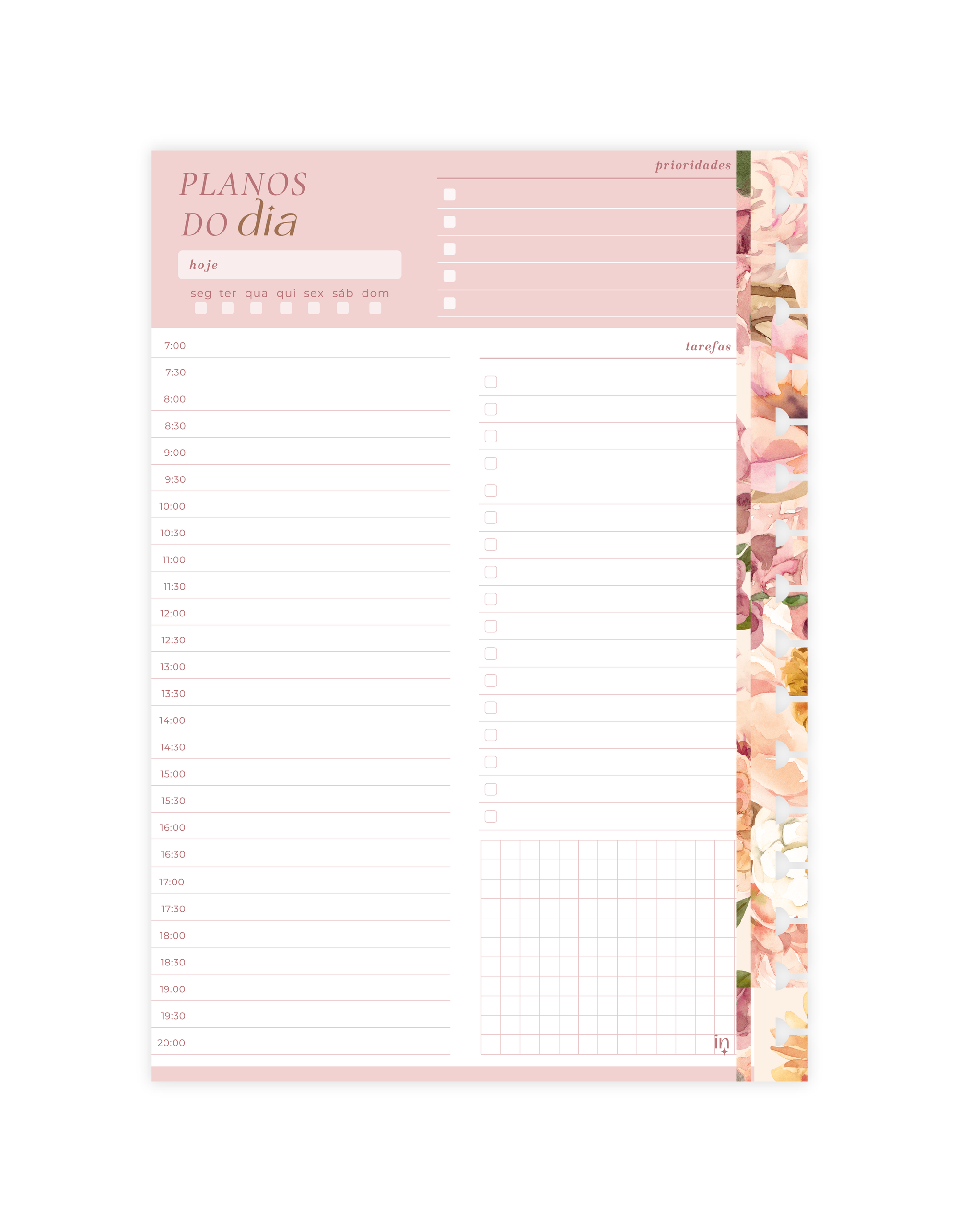 Refil Colegial - Planos do Dia 2.0 | 50 folhas 90g/m²