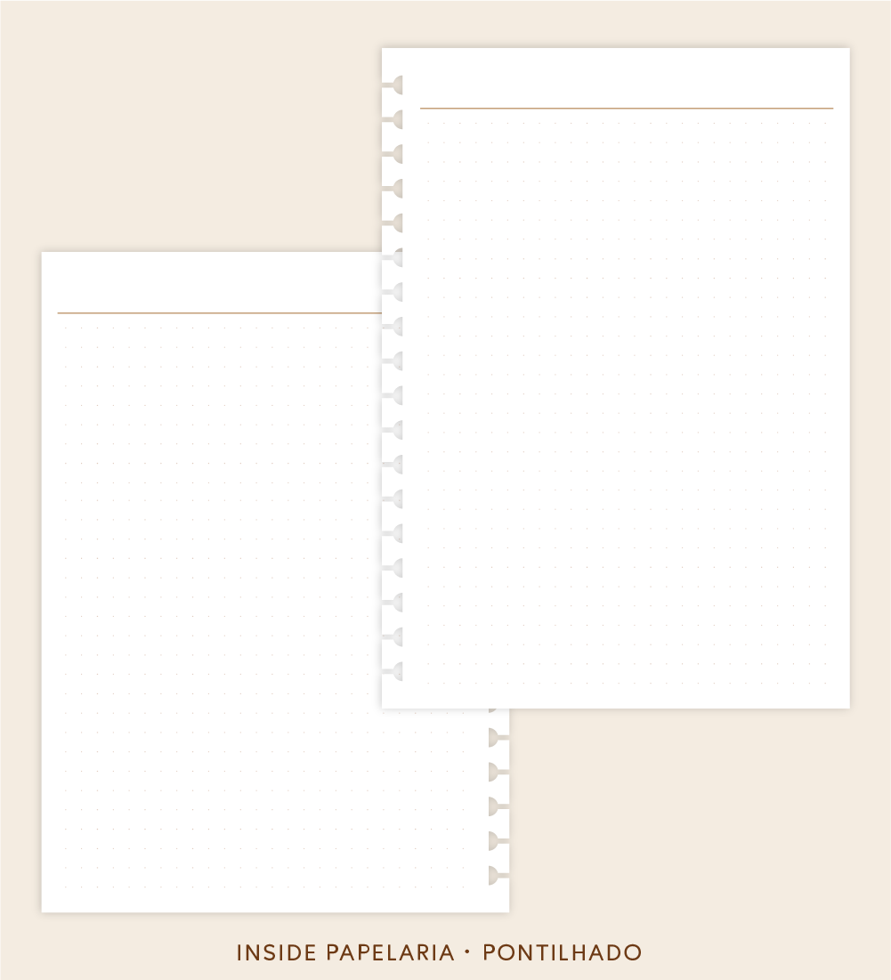Insert Planner - Pontilhado | 120g/m²