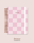 Mini Inside Rosa Checkered - Caderno A5