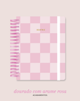 Mini Inside Rosa Checkered - Caderno A5