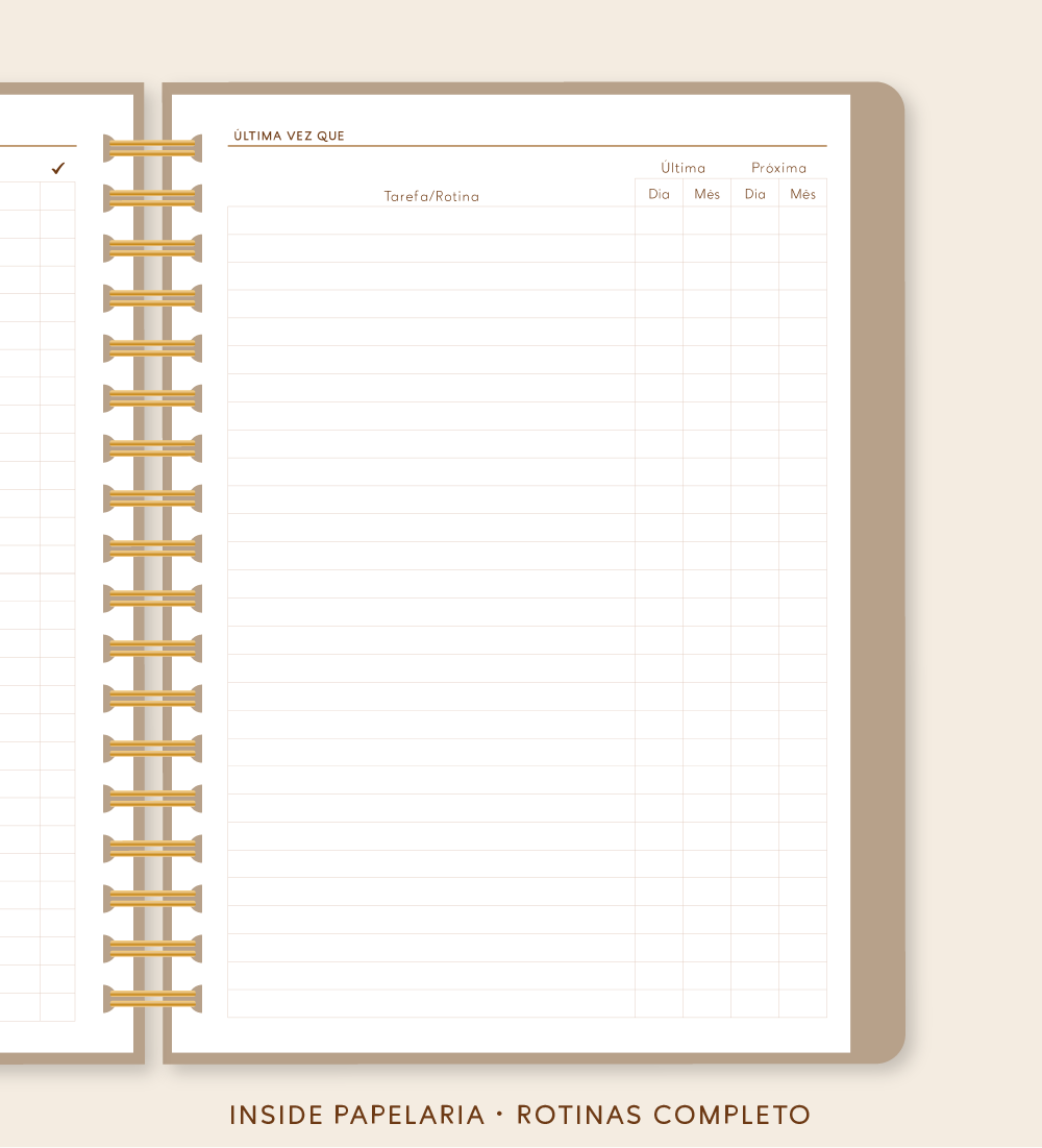 Insert Planner - Rotinas Completo | 120g/m²
