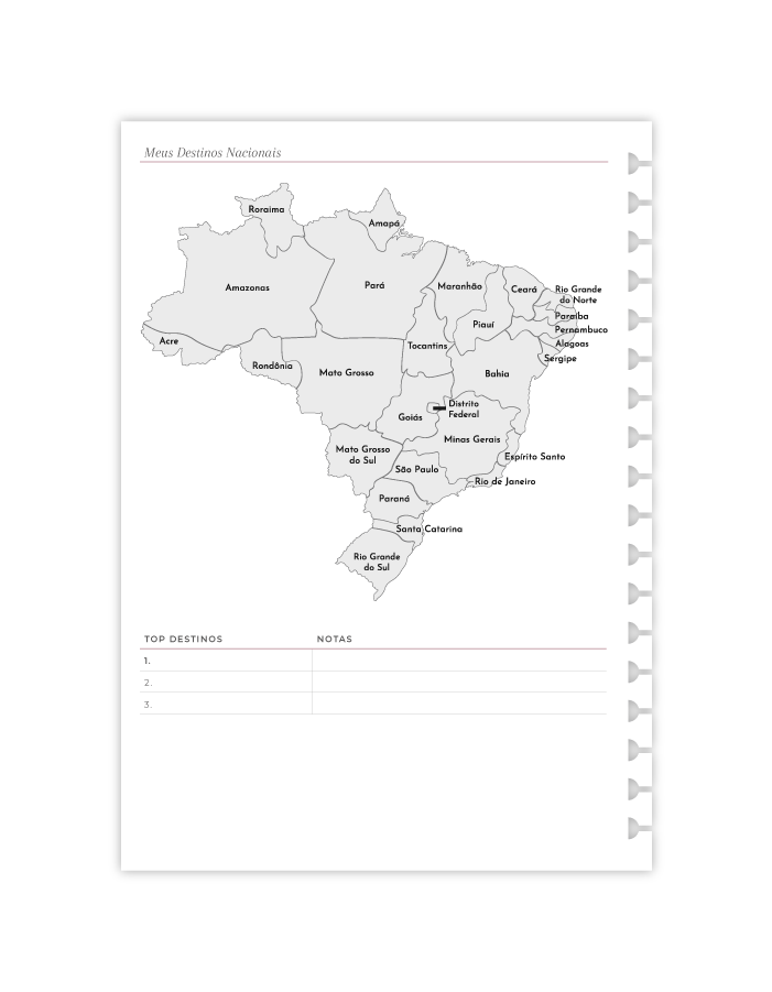 Refil Colegial - Viagens | 50 folhas 90g/m²