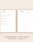 Insert Planner - Visões 2026 (somente semanas e/ou dias) - Meses Contínuos | 120g/m²