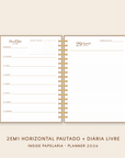 Insert Planner - Visões 2026 (somente semanas e/ou dias) - Meses Contínuos | 120g/m²