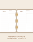Insert Planner - Visões 2026 (somente semanas e/ou dias) - Meses Contínuos | 120g/m²
