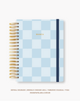Caderno Reposicionável - Checker Azul - Inside Book