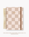 Caderno Reposicionável - Checker Marrom - Inside Book