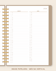 IMPRIMÍVEL Insert Planner - Mês na Vertical (datado 2026)