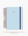 Caderno Reposicionável - Quadriculado Azul - Inside Book
