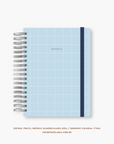 Caderno Reposicionável - Quadriculado Azul - Inside Book