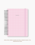 Caderno Reposicionável - Quadriculado Rosa - Inside Book