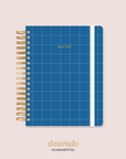 Inside Book Navy Quadriculado - Caderno Colegial