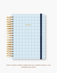 Caderno Reposicionável - Xadrez Baby Blue - Inside Book